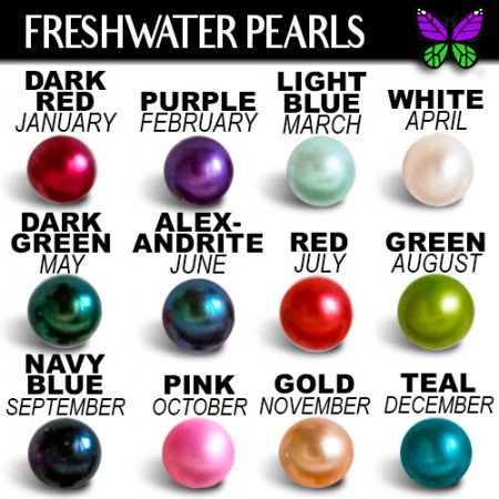 Freshwater Pearls - Birthstone Colors