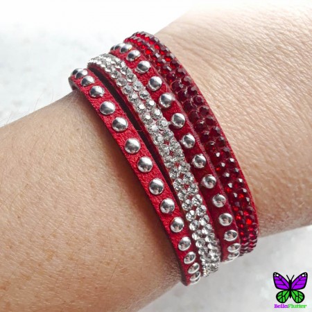 Single Wrap Bracelet - Red